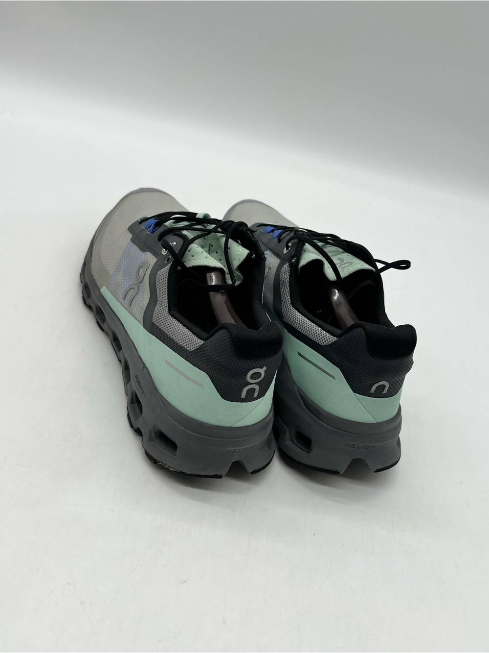 On Cloudvista Men’s 10 Alloy Black Gray Mint Mesh Trail Running Shoes 64.98272. - Picture 5 of 14